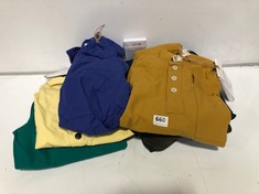 6 X ASSORTED USKEES CLOTHING TO INCLUDE ORGANIC BUTTON FRONT SMOCK YELLOW SIZE SM