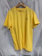 POLO RALPH LAUREN MEN'S T-SHIRT IN YELLOW SIZE XL