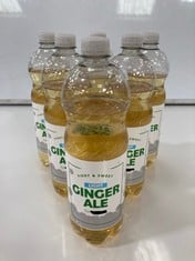 CAGE OF FIERY & SWEET LIGHT GINGER ALE - 1L BBD: AUG 24 ( COLLECTION ONLY ) ( CAGE NOT INCLUDED)