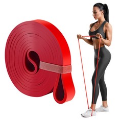 49 X GIVE PULL UP RESISTANCE BANDS - RESISTANCE BAND FOR MEN WOMEN, EXERCISE BANDS FOR CALISTHENICS, RESISTANCE TRAINING, POWERLIFTING, MUSCLE TONING, YOGA, STRETCH MOBILITY , RED 15-35 LBS  - TOTAL