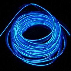 13 X RAYZAR NEON LIGHT EL WIRE WITH USB NEON GLOWING STROBING ELECTROLUMINESCENT WIRE FOR PARTIES HALLOWEEN    XMAS FESTIVAL DECORATION, 5M/16FT, PINK  - TOTAL RRP £141: LOCATION - RACK A