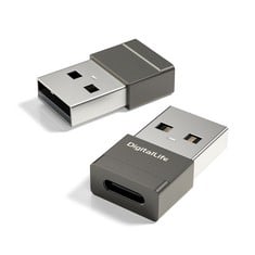 33 X DIGITAL LIFE USB 2.0 TYPE-C TO USB-A CONVERTER ADAPTER - CONNECT LATEST USB-C MIDI/AUDIO DEVICES TO OLDER COMPUTERS/LAPTOPS WITH EASE - TOTAL RRP £107: LOCATION - RACK B