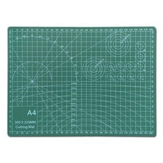 QUANTITY OF ASSORTED ITEMS TO INCLUDE  A-4 CUTTING MAT CRAFT MAT FLEXIBLE DOUBLE SIDED NON SLIP CRAFT CUTTING MAT WITH ACCURATE GUIDE GRID LINES DESIGN FOR CUTTING FABRIC, PAPER, AND CARDS DOUBLE SID