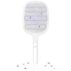 10 X NIGHT CAT FLY KILLER ELECTRIC FLY ZAPPER SWATTER 3000V MOSQUITO BUG WASP INSECT FRUIT FLY KILLER ZAPPER SWAT BAT RACKET TRAP INDOOR USB C RECHARGEABLE - TOTAL RRP £100: LOCATION - RACK B