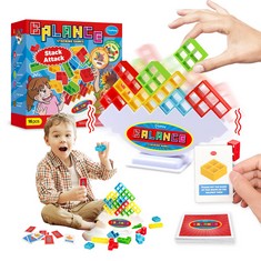 32 X YUEPENG 16 PCS STACK ATTACK BALANCE GAME, CARDS SWING STACK BUILDING BLOCKS BOARD GAME FOR KIDS AGE 3+, DROP THE PILE OF BLOCKS TOYS FOR KIDS & ADULT, 2 PLAYERS, FAMILY, PARTIES, TRAVEL - TOTAL