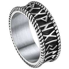 QUANTITY OF ASSORTED ITEMS TO INCLUDE CHAINSHOUSE RUNE RING VIKING RINGS FOR MEN STAINLESS STEEL CELTIC RINGS FOR WOMEN NORSE JEWELRY NORDIC GIFTS GOTH RINGS BIKER RINGS: LOCATION - RACK C