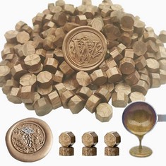 QUANTITY OF ASSORTED ITEMS TO INCLUDE WAX SEAL BEADS, BOSE 300 PIECES OCTAGON BRONZE SEALING WAX BEADS, WAX SEALING BEADS FOR LETTER SEALING WAX: LOCATION - RACK C