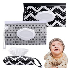 QUANTITY OF ASSORTED ITEMS TO INCLUDE 2 PACK BABY WIPE DISPENSER WET WIPE POUCH REUSABLE BABY WIPES TRAVEL WIPES CASE PORTABLE TRAVEL WIPES DISPENSER FOR HOME OUTDOOR BABY WIPES PERSONAL WIPES: LOCAT