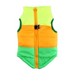 QUANTITY OF ASSORTED ITEMS TO INCLUDE IDEPET, TM  PET DOG CAT COAT WITH LEASH ANCHOR COLOR PATCHWORK PADDED PUPPY VEST TEDDY JACKET CHIHUAHUA COSTUMES PUG CLOTHES XS S M L , XS, GREEN : LOCATION - RA