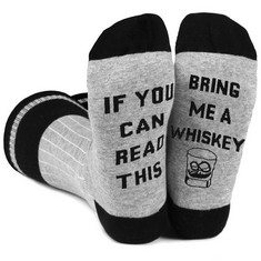 30 X BISOU SOX MEN'S NOVELTY SOCKS CALF SOCKS WOMEN IF YOU CAN READ THIS SOCKS BRING ME SOME TEA WHISKEY BEER COFFEE WINE PIZZA EGGS DRESS SOCKS COTTON FUNNY SOCKS FOR MEN GIFT FOR TEA LOVER - TOTAL