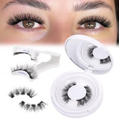 17 X ALICE MAGNETIC EYELASHES NATURAL LOOK REUSABLE WISPY MAGNETIC LASHES KIT NO GLUE NEEDED CAT EYE FALSE EYELASHES WITH MAGNETS AND MAGNETIC LASH APPLICATOR - TOTAL RRP £140: LOCATION - RACK D