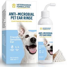 10 X WERPOWER DOG-EAR-CLEANER-DOG-EAR-DROPS FOR INFECTION ANTIBIOTICS, CAT EAR CLEANER WITH COTTON SWABS - TOTAL RRP £110: LOCATION - RACK D