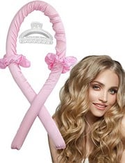 30 X HEATLESS CURLING ROD HEADBAND,DIY HAIR CURLERS NO HEAT,HAIR CURLERS FOR LONG HAIR,HEATLESS CURLERS HEADBAND HAIR STYLING TOOLS FOR CURLY HAIR - TOTAL RRP £125: LOCATION - RACK D