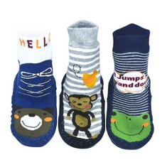 28 X BOOM POW 3 PAIRS BABY SLIPPER SOCKS TODDLER SOCKS WITH GRIP KIDS ANTI-SLIP FLOOR SOCKS FOR 18-24 MONTHS OLD BABY - TOTAL RRP £396: LOCATION - RACK E