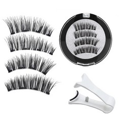 16 X MAGNETIC EYELASHES CAT EYE LASHES FALSE EYELASHES MAGNETIC LASHES NATURAL LOOK WITH APPLICATOR REUSABLE NO GLUE OR LINER NEEDED SOFT MAGNETIC FAKE EYELASHES , MAGNETIC EYELASHES B  - TOTAL RRP £