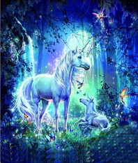 37 X ZHUJIE HIGH 5D DIY DIAMOND UNICORN KITS, 5D UNICORN CRYSTAL CRAFTS PAINTINGS FULL DRILL, RHINESTONE EMBROIDERY CROSS STITCH CANVAS PICTURES BY NUMBERS FOR KIDS ADULTS GIFTS HOME WALL DECOR - TOT