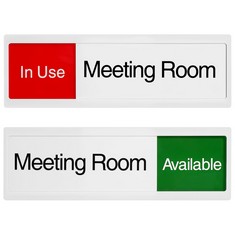 19 X SLIDE DOOR SIGN, VACANT OCCUPIED PRIVACY SIGNS SLIDER DOOR INDICATOR VACANT OCCUPIED SIGN OFFICE DOOR SIGNS FOR CONFERENCE ROOM OFFICE HOME SCHOOL HOTEL - TOTAL RRP £150: LOCATION - RACK F