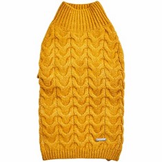 QUANTITY OF ASSORTED ITEMS TO INCLUDE BLUEBERRY PET CLASSIC FUZZY TEXTURED KNIT PULLOVER TURTLENECK DOG SWEATER IN MUSTARD YELLOW, BACK LENGTH 25CM, PACK OF 1 CLOTHES FOR DOGS: LOCATION - RACK G