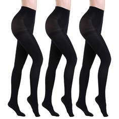 26 X WAJIAFAR 3 PAIRS SEMI OPAQUE TIGHTS, 60D CONTROL TOP MICROFIBER LEGGINGS FOR WOMEN - TOTAL RRP £325: LOCATION - RACK A