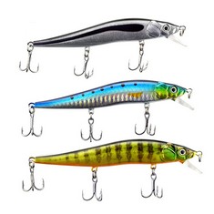 QUANTITY OF ASSORTED ITEMS TO INCLUDE ODS FLOATING MINNOW LURE 4.7" TOPWATER CRANKBAIT WITH TREBLE HOOKS FOR FRESHWATER SALTWATER , 4.7INCH-SET 2 : LOCATION - RACK G