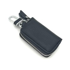 QUANTITY OF ASSORTED ITEMS TO INCLUDE FUNVALLEY SURPERFECT CAR KEY CASE,AUTO CAR KEY CHAIN PROTECTOR COVER ZIPPER BAG,CAR REMOTE KEY FOB,LEATHER CAR KEY CASE HOLDER: LOCATION - RACK G