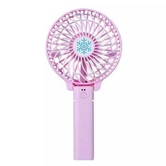 QUANTITY OF ASSORTED ITEMS TO INCLUDE DUTTY MINI HANDHELD FAN, 2000MAH RECHARGEABLE BATTERY, 3-8 HOURS OF BATTERY LIFE. LOW NOISE, USB CHARGING, PORTABLE, FOLDABLE AS A TABLE FAN , PINK : LOCATION -