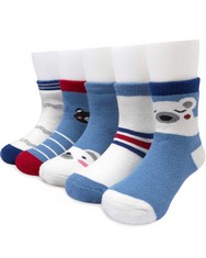 23 X ADOREL LITTLE BOYS THERMAL SOCKS THICK WARM COTTON PACK OF 5 BLUE&BEAR 5-6 YEARS , MANUFACTURER SIZE: XL  - TOTAL RRP £262: LOCATION - RACK H