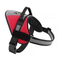 16 X PLUTUS PET NO PULL DOG VEST HARNESS WITH EASY CONTROL HANDLE, REFLECTIVE BREATHABLE SOFT PADDED AND ADJUSTABLE, FOR SMALL MEDIUM LARGE DOGS , RED,XL  - TOTAL RRP £293: LOCATION - RACK H