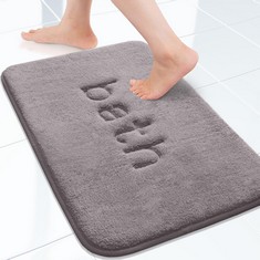 QUANTITY OF ASSORTED ITEMS TO INCLUDE GRANBEST THICKEN MEMORY FOAM BATH MAT EXTRA SOFT NON-SLIP BATHROOM RUG SUPER ABSORBENT BATH RUG MACHINE WASHABLE FOOT MAT FOR BATHROOM, KITCHEN, 40 X 60 CM,LIGHT