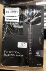 PHILIPS SONICARE DIAMONDCLEAN 9000 BLACK ELECTRIC TOOTHBRUSH, 4 MODES, 3 INTENSITIES, GUM PRESSURE SENSOR, APP, CONNECTED HANDLE, UK 2-PIN BATHROOM PLUG, PACKAGING MAY VARY.: LOCATION - A