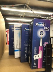 QUANTITY OF ITEMS TO INCLUDE ORAL-B PRO JUNIOR KIDS ELECTRIC TOOTHBRUSH, 1 TOOTHBRUSH HEAD, 3 MODES WITH KID-FRIENDLY SENSITIVE MODE, FOR AGES 6+, 2 PIN UK PLUG, PURPLE: LOCATION - A