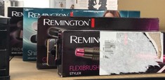 QUANTITY OF ITEMS TO INCLUDE REMINGTON SHINE THERAPY HAIR STRAIGHTENER WITH ADVANCED CERAMIC COATING INFUSED WITH MOROCCAN ARGAN OIL FOR SLEEK & SMOOTH GLIDE, FLOATING PLATES, DIGITAL DISPLAY, 9 SETT