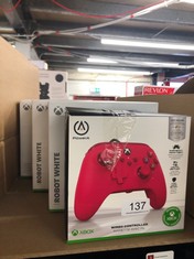 QUANTITY OF ITEMS TO INCLUDE A POWER A WIRED XBOX CONTROLLER COLOUR MATTE PINK: LOCATION - A