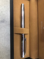 RUCKSTUHL STAINLESS STEEL LUXURY PEN IN GIFT BOX HAND ASSEMBLED RRP £80: LOCATION - TOP 50