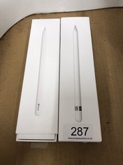 QUANTITY OF ITEMS TO INCLUDE APPLE PENCIL USB-C TO APPLE PENCIL ADAPTER USED FOR NAVIGATING TOUCH SCREENS: LOCATION - B