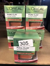 17 X L'ORÉAL PARIS SKIN EXPERT LÂ€™OREAL PARIS FACE MASK PURE CLAY GLOW, 50 ML: LOCATION - B