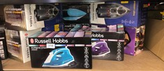 QUANTITY OF ITEMS TO INCLUDE RUSSELL HOBBS SUPREME STEAM IRON, POWERFUL VERTICAL STEAM FUNCTION, NON-STICK STAINLESS STEEL SOLEPLATE, EASY FILL 300ML WATER TANK, 110G STEAM SHOT, 40G CONTINUOUS STEAM