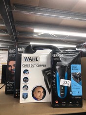 QUANTITY OF ITEMS TO INCLUDE WAHL CLOSE CUT CLIPPER, HAIR CLIPPERS FOR MEN, CLOSE CUT CLIPPERS, HEAD SHAVER, MEN'S HOME HAIR CLIPPERS, BALDING CLIPPERS FOR MEN, CORDED, HAIRCUTTING AT HOME: LOCATION