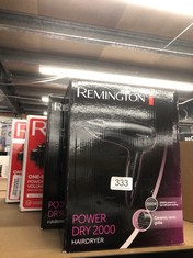 QUANTITY OF ITEMS TO INCLUDE REVLON ONE-STEP HAIR DRYER AND VOLUMISER FOR MID TO LONG HAIR , ONE-STEP, 2-IN-1 STYLING TOOL, IONIC AND CERAMIC TECHNOLOGY, UNIQUE OVAL DESIGN  RVDR5222: LOCATION - C