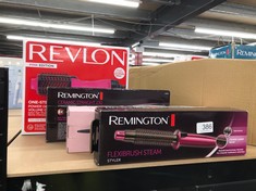 QUANTITY OF ITEMS TO INCLUDE REVLON ONE-STEP HAIR DRYER AND VOLUMISER - NEW PINK EDITION , ONE-STEP, 2-IN-1 STYLING TOOL, IONIC AND CERAMIC TECHNOLOGY, UNIQUE OVAL DESIGN, FOR MID TO LONG HAIR  RVDR5