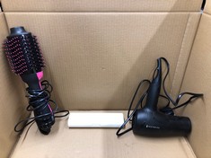 QUANTITY OF ITEMS TO INCLUDE A REMINGTON BLACK WIRED HAIRDRYER: LOCATION - C