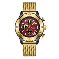 GAMAGES OF LONDON LIMITED EDITION HAND ASSEMBLED MECHANICAL QUARTZ INDUSTRIAL  GOLD SKU GA1783 RRP £825: LOCATION - TOP 50