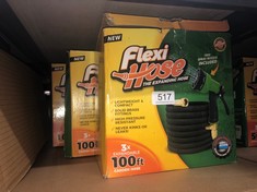 3 X FLEXI HOSE EXPANDING GARDEN HOSE 100FT MAX LENGTH : LOCATION - D