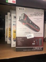 QUANTITY OF ITEMS TO INCLUDE WAHL CLEAN AND CLOSE PLUS, MEN’S SHAVER, ELECTRIC SHAVERS FOR MEN, BEARD SHAVING, FACE SHAVER, FLEX FOIL, PRECISION TRIMMER, FULLY WATERPROOF, EASY CLEAN, RUBBER GRIP, BL