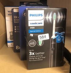 QUANTITY OF ITEMS TO INCLUDE ORAL-B VITALITY PRO ELECTRIC TOOTHBRUSH FOR ADULTS, 1 HANDLE, 2 TOOTHBRUSH HEADS, 3 BRUSHING MODES INCLUDING SENSITIVE PLUS, 2 PIN UK PLUG, BLACK: LOCATION - D