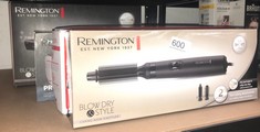 REMINGTON BLOW & DRY CARING AIR STYLER HOT BRUSH - IDEAL FOR STYLING SHORT HAIR, 2 ATTACHMENTS: 19MM & 25MM BRUSH, 2 HEAT & 2 SPEED SETTINGS, SWIVEL CORD, 400W, AS7100.: LOCATION - E