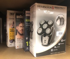 QUANTITY OF ITEMS TO INCLUDE REMINGTON RX5 ELECTRIC HEAD SHAVER FOR BALD MEN , CORDLESS, 50-MINUTE USAGE, 5 CUTTING HEADS SKIN CLOSE RESULTS , 0.2MM , WET & DRY, EASY TO CLEAN, WATERPROOF, POP-UP TRI