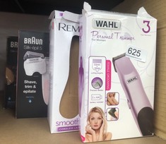 QUANTITY OF ITEMS TO INCLUDE BRAUN SILK-ÉPIL 5 EPILATOR FOR WOMEN FOR HAIR REMOVAL, 3 IN 1, INCLUDES SHAVER & TRIMMER HEAD, CORDLESS, GENTLE HAIR REMOVAL SETTING, WET & DRY, 100% WATERPROOF, 2 PIN BA