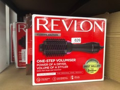 QUANTITY OF ITEMS TO INCLUDE REVLON ONE-STEP HAIR DRYER AND VOLUMISER FOR MID TO LONG HAIR , ONE-STEP, 2-IN-1 STYLING TOOL, IONIC AND CERAMIC TECHNOLOGY, UNIQUE OVAL DESIGN  RVDR5222: LOCATION - E