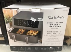 SUR LA TABLE SINGLE OR DOUBLE BASKET AIRFRYERS MAXIMUM CAPACITY 10.5L: LOCATION - E